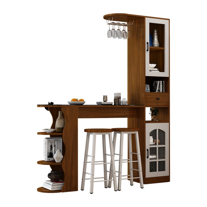 Modern Style Wood Bar Dining Table Rectangle Bar Table for Kitchen Clearhalo 'Bar Furniture' 'Bar Tables' 'bar_tables' 'furn' 'furn_bar_tables' 'Furniture' 'Kitchen & Dining Furniture' 1200x1200_67fb1831-a28f-4fec-a85f-e6f50d3b447c