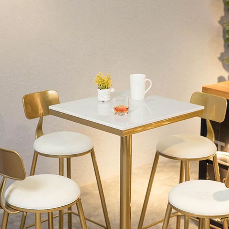 Nordic Style Backrest Counter Stool Iron Cafe Bar Stool with Cushion and Pedal Clearhalo 'Bar Furniture' 'Bar Stools' 'bar_stools' 'furn' 'furn_bar_stools' 'Furniture' 'furniture_bar_stools' 'Kitchen & Dining Furniture' 1200x1200_67fbf29a-439f-43a4-87da-c990afb924b1