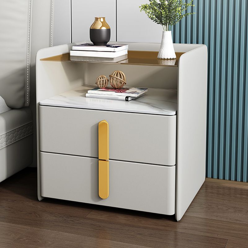 Comodino contemporaneo comodino in legno massiccio per camera da letto