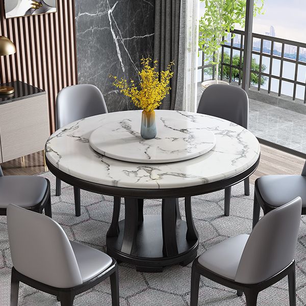 Round Dining Site Table Simplicity Style Marble Furniture with Pedestal Base Clearhalo ' dining_table' 'Dining Tables & Seating' 'Dining Tables' 'furn' 'furn_dining_table' 'Furniture' 'furniture_dining_table' 'Kitchen & Dining Furniture' 'kitchen&dining_furn' 'kitchen' 'kitchen_dining_table' 1200x1200_67fcc377-6bbf-4caa-b29d-f48192e68f6a