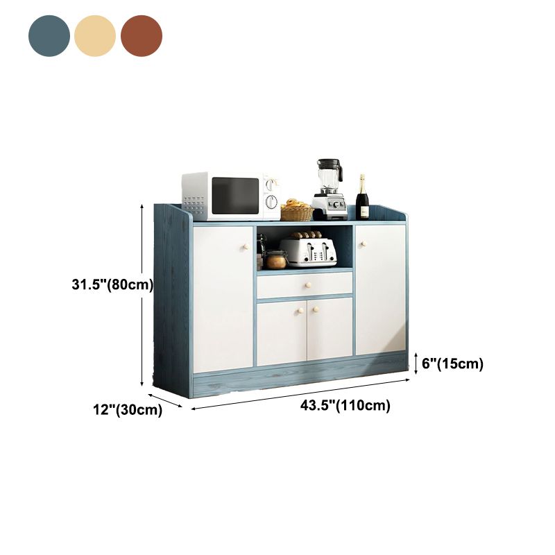 Cassetti in legno ingegnerizzati in ingegnerizzazione della scheda moderna e sideboard per la cucina