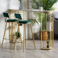 White Stone Bar Table Industrial Bar Dining Table with Sled Base Clearhalo 'Bar Furniture' 'Bar Tables' 'bar_tables' 'furn' 'furn_bar_tables' 'Furniture' 'furniture_bar_tables' 'Kitchen & Dining Furniture' 1200x1200_67fdf0cc-e745-4745-b3a9-6e97980dbaa0