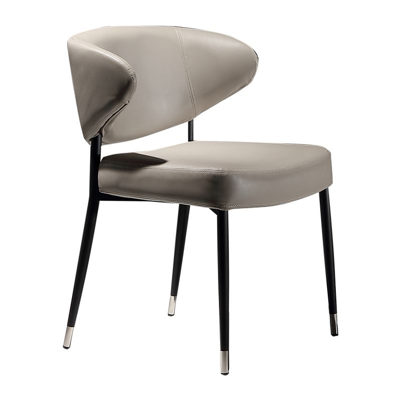 Hedendaagse stoelen Open rugliggende stoelen met metalen benen voor keuken