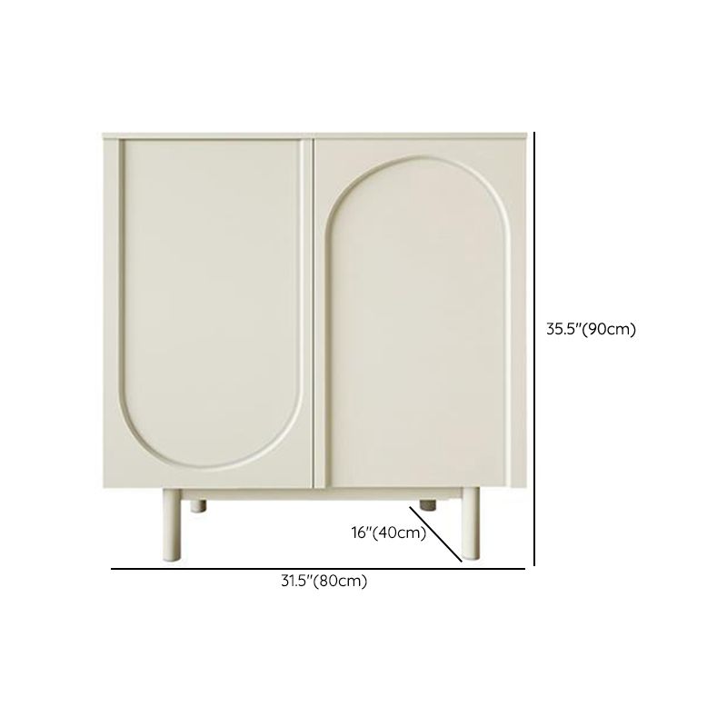 Table du buffet en bois du serveur de restauration contemporain avec armoires