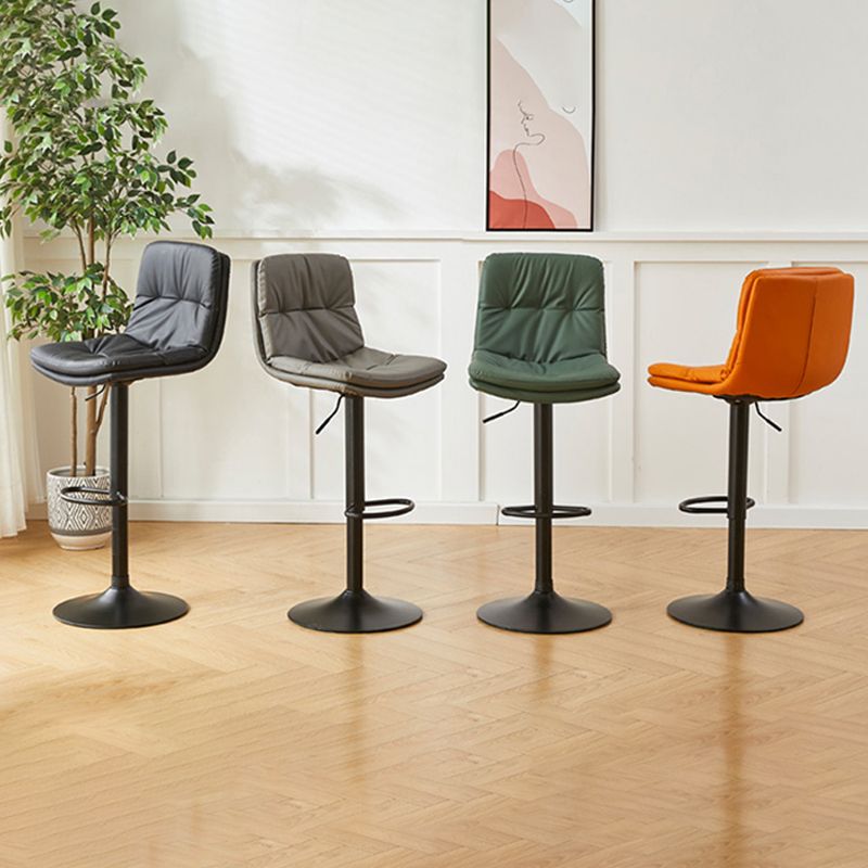 Bucket Adjustable Height Dining Stool Industrial Indoor Counter-height Stool with Swivel Clearhalo 'Bar Furniture' 'Bar Stools' 'bar_stools' 'furn' 'furn_bar_stools' 'Furniture' 'Kitchen & Dining Furniture' 1200x1200_68018729-cd9a-490f-a8e6-3662d948b250