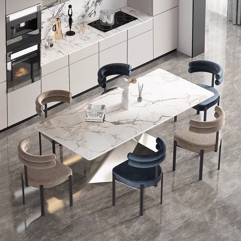 Designer Style Velvet Cafe Side Chair Cool Colors Open Dining Chair (Set of 2) Clearhalo ' kitchen&dining_furn' 'Dining Chairs' 'Dining Tables & Seating' 'dining_chair' 'furn' 'furn_dining_chair' 'Furniture' 'furniture_dining_chair' 'Kitchen & Dining Furniture' 'kitchen' 1200x1200_68031daf-9960-4574-bc39-68c9e0aeabcb