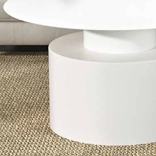 Round Pedestal Base Metal Table Frame Mid-century Modern Style Coffee Table