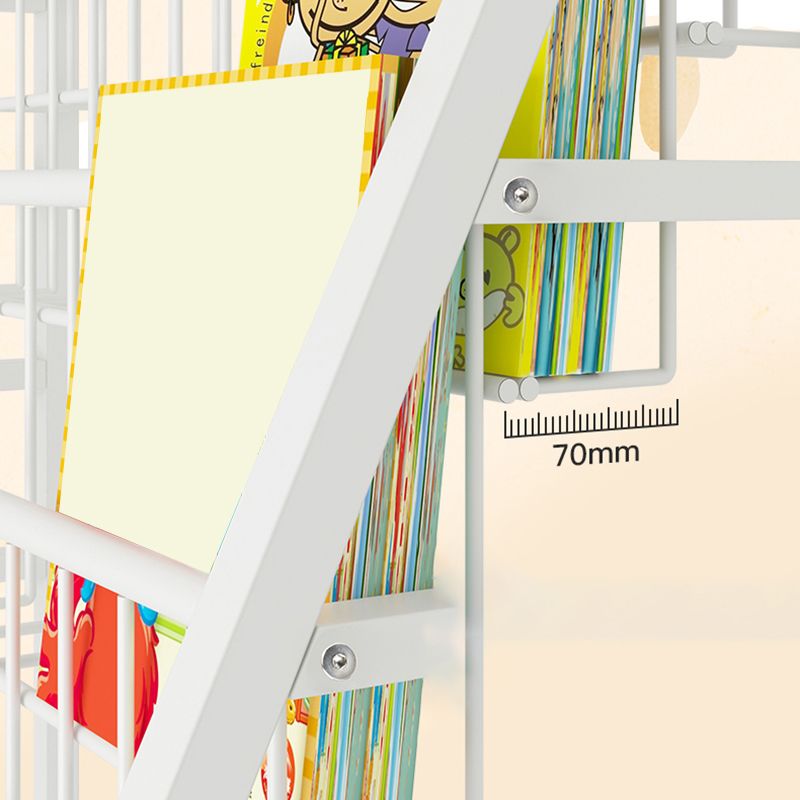 Estantería moderna de metal, múltiples niveles con estantería de ruedas para cualquier habitación