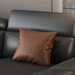 Modern Adjustable Sectional in Black Pillow Top Arm Sectional