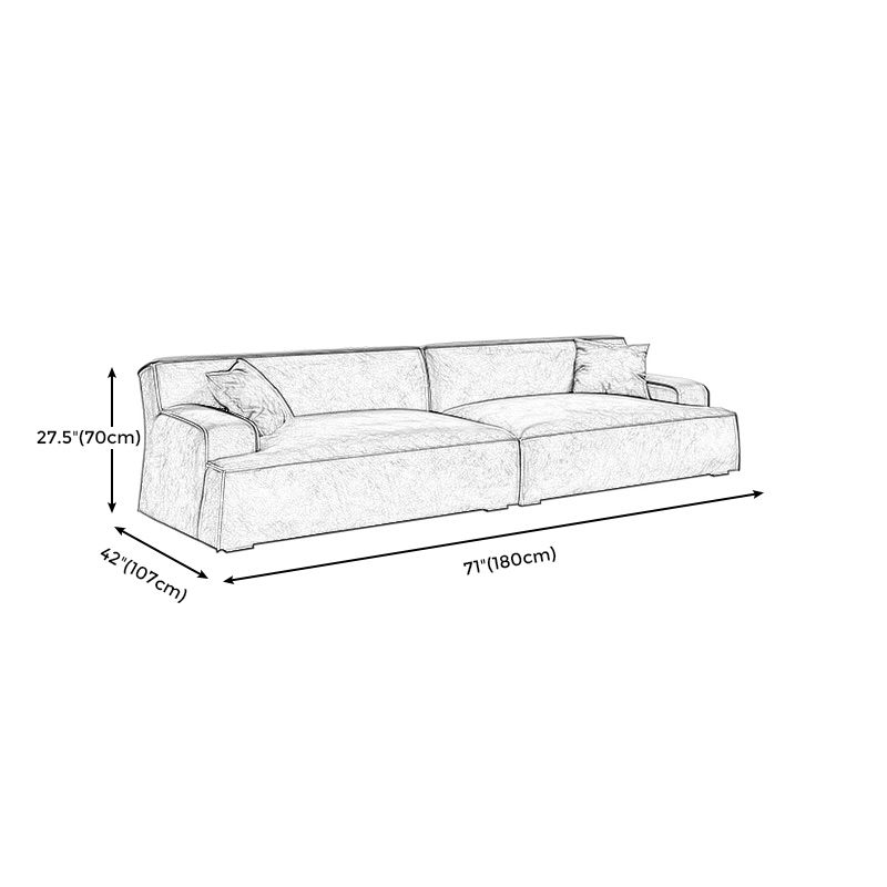 Nordic Living Room Square Arm Standard Sofa Dark Gray Geunine Leather Settee Clearhalo 'furn' 'furn_sofas' 'Furniture' 'furniture_sofas' 'Living Room Furniture' 'Sofa' 'sofas' 1200x1200_68056615-2669-4a7a-b862-a6e7a7b47411