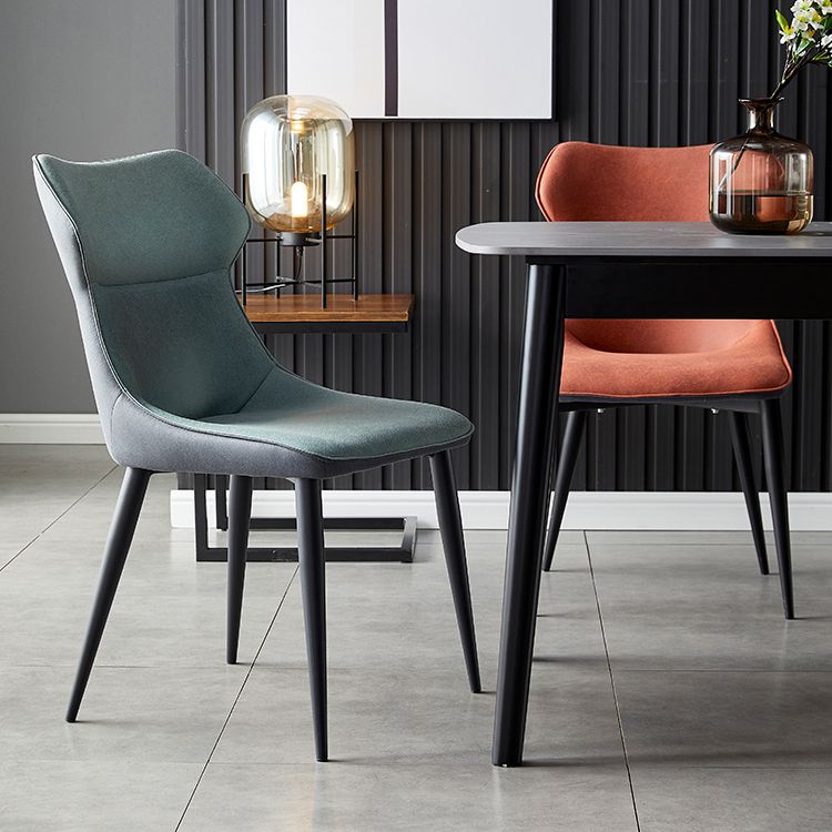 Contemporary Kitchen Chairs Dining Arm Side Chair with Metal Legs Clearhalo ' kitchen&dining_furn' 'Dining Chairs' 'Dining Tables & Seating' 'dining_chair' 'furn' 'furn_dining_chair' 'Furniture' 'furniture_dining_chair' 'Kitchen & Dining Furniture' 'kitchen' 1200x1200_68070129-732a-4f4f-9b37-18798fc86d8a