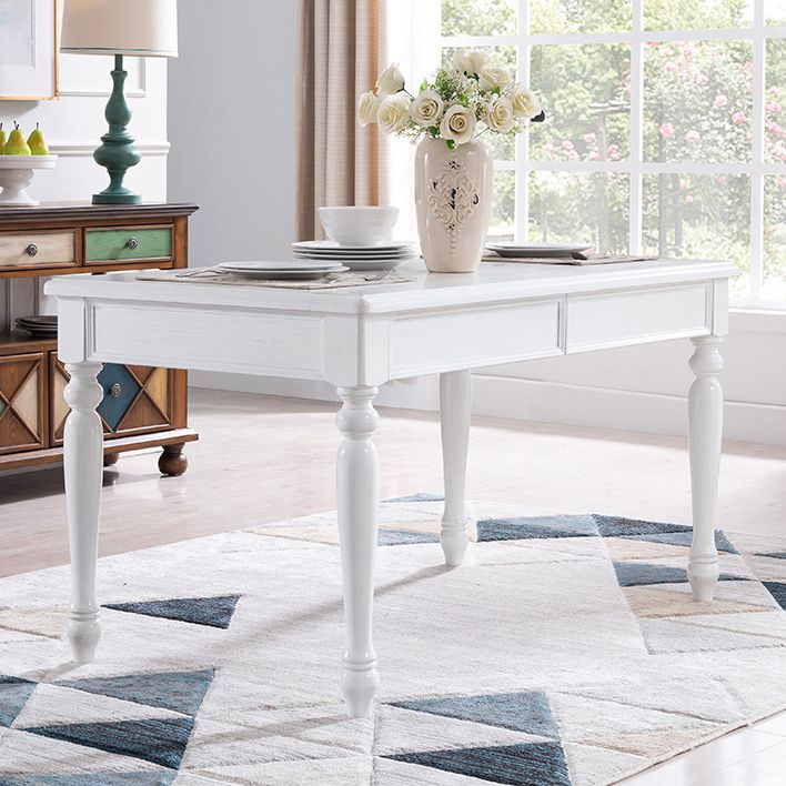 Solid Wood Mid-Century Modern Rectangle Table Wood Top Dining Table with 4 Legs Clearhalo ' dining_table' 'Dining Tables & Seating' 'Dining Tables' 'furn' 'furn_dining_table' 'Furniture' 'furniture_dining_table' 'Kitchen & Dining Furniture' 'kitchen&dining_furn' 'kitchen' 'kitchen_dining_table' 1200x1200_68080a12-863b-4219-86cd-1e9b7100d3d5