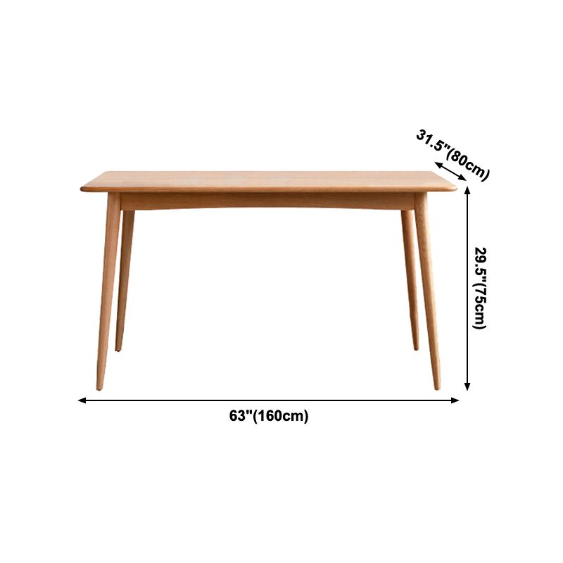 4-foot Solid Wood Furniture Modern Style Rectangle Dining Table for Home Clearhalo ' dining_table' 'Dining Tables & Seating' 'Dining Tables' 'furn' 'furn_dining_table' 'Furniture' 'furniture_dining_table' 'Kitchen & Dining Furniture' 'kitchen&dining_furn' 'kitchen' 'kitchen_dining_table' 1200x1200_6808c881-1e96-416e-92f4-3ee60f70ea14