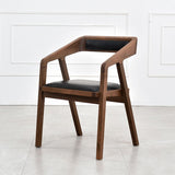 Contemporary Upholstered Arm Chair Home Walnut Wood Dining Chair Clearhalo 'Dining Chairs' 'Dining Tables & Seating' 'dining_chair' 'furn' 'furn_dining_chair' 'Furniture' 'Kitchen & Dining Furniture' 1200x1200_680c6d81-337b-4bf0-969e-4163871836c1