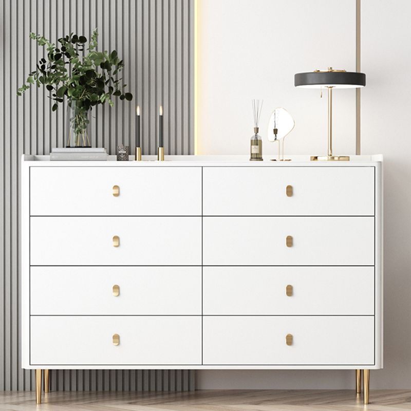 15,6-inch W opbergkist Klassiek Glam Stone opbergkistcommode