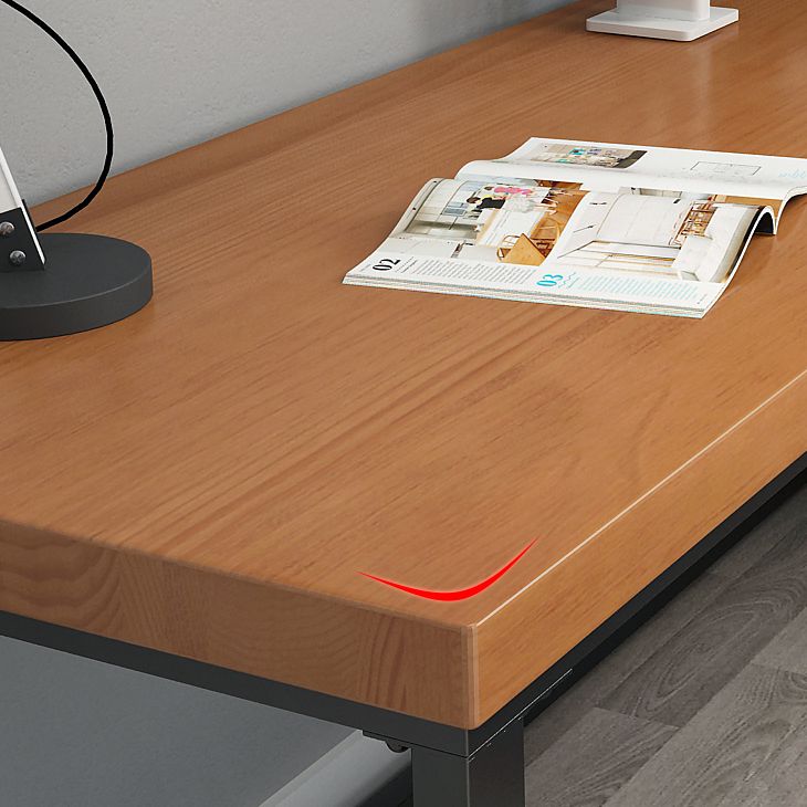 L-Shaped Modern Study Table Fixed Writing Table of Pinewood Solid Wood without Cabinet Clearhalo 'Furniture' 'furniture_office_desk' 'Office Desks' 'Office Furniture' 'office_desk' 1200x1200_680f1881-5631-4d41-8bc7-e72ea4c08fcb