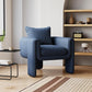 Modern Living Room Accent Armchair Round Arms Sled Arm Chair Clearhalo 'Accent Chairs' 'accent_chairs' 'Chairs & Seating' 'furn' 'furn_accent_chairs' 'Furniture' 'Living Room Furniture' 1200x1200_680fb791-3a2d-4b9c-a83f-52a61f5a1fad