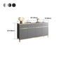 Glam Dining Server Stone e Sideboard in legno con cassetti