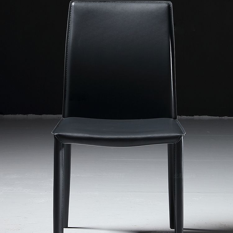 Silla lateral industrial sólida silla de comedor de metal para interiores