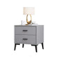 Contemporary Bedside Cabinet Wooden Night Table with 2 Drawers