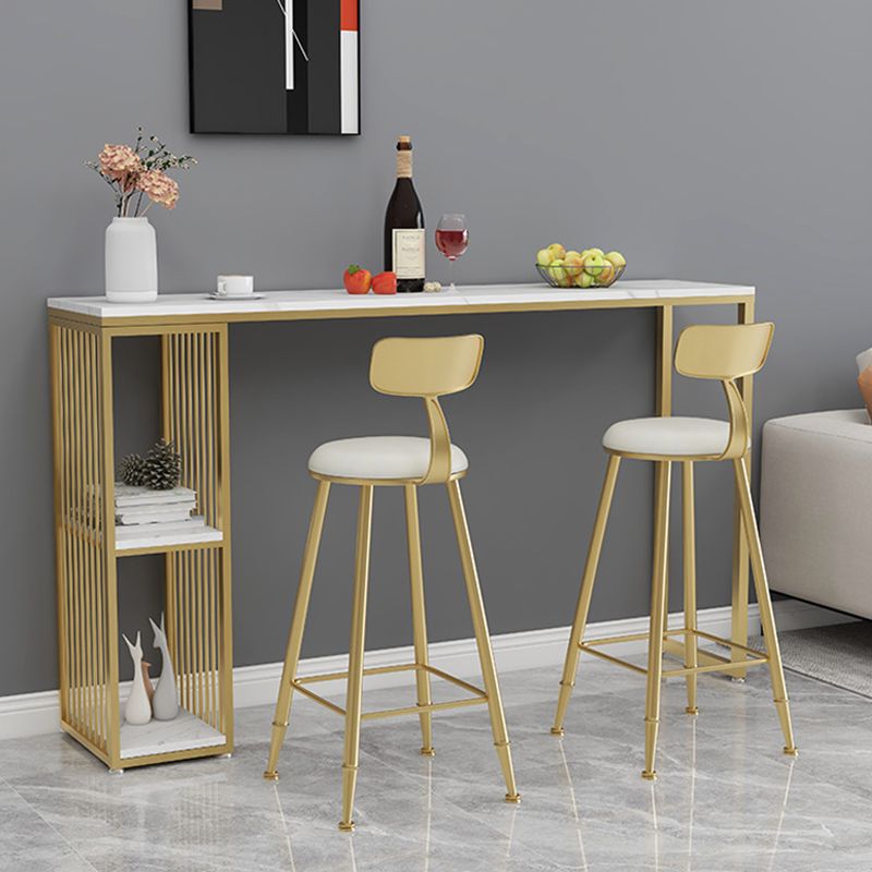 Contemporary Sintered Stone Table Rectangle Bar Counter Table for Home Clearhalo 'Bar Furniture' 'Bar Tables' 'bar_tables' 'furn' 'furn_bar_tables' 'Furniture' 'furniture_bar_tables' 'Kitchen & Dining Furniture' 1200x1200_68132aec-1383-4e35-b379-6b9b15bb1075
