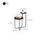 Modern Round Nightstand Metal Accent Table Nightstand for Bedroom