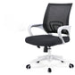 Silla de oficina giratoria contemporánea, escritorio de microfibra, silla con respaldo medio