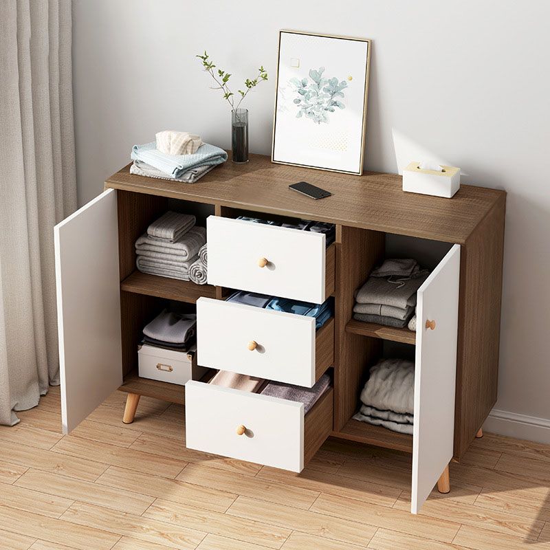 Cómoda contemporánea de 11,7 pulgadas de ancho, cómoda de almacenamiento de madera fabricada