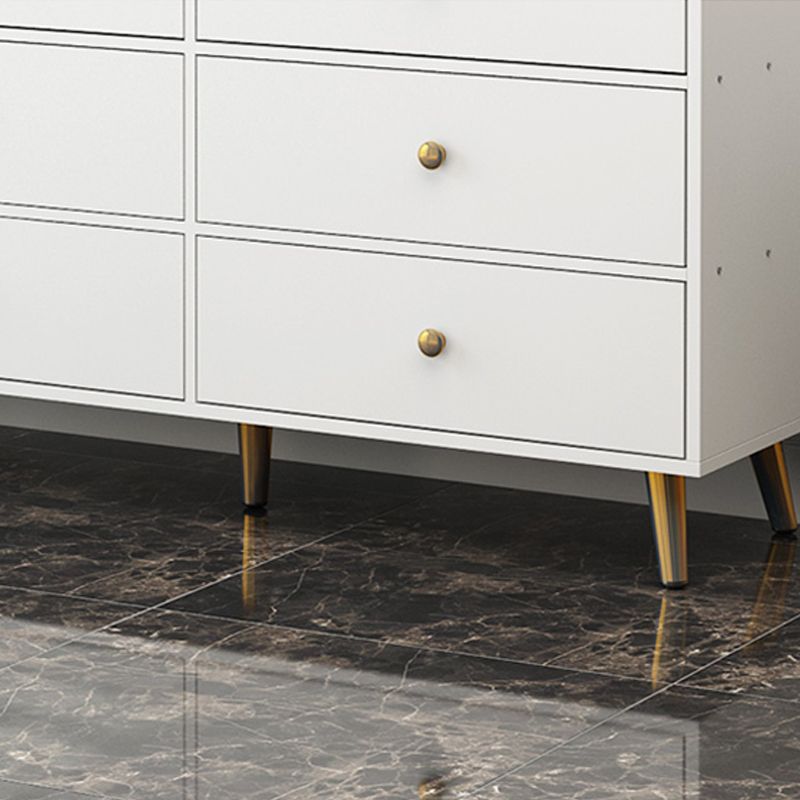 Modern Accent Chest with Straight Legs and Drawers Storage Cabinet