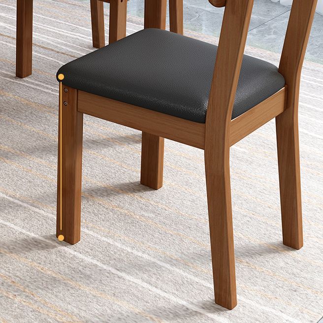 Industrial Wood Open Back Dining Side Chair 15'' Wide Indoor Dining Chair Clearhalo ' kitchen&dining_furn' 'Dining Chairs' 'Dining Tables & Seating' 'dining_chair' 'furn' 'furn_dining_chair' 'Furniture' 'furniture_dining_chair' 'Kitchen & Dining Furniture' 'kitchen' 1200x1200_6816fb57-f2fa-471e-97f1-d302387961eb