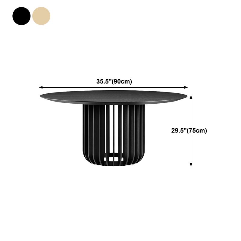 Solid Wood Dining Table Simplicity Pedestal Table for Dining Room Clearhalo ' dining_table' 'Dining Tables & Seating' 'Dining Tables' 'furn' 'furn_dining_table' 'Furniture' 'furniture_dining_table' 'Kitchen & Dining Furniture' 'kitchen&dining_furn' 'kitchen' 'kitchen_dining_table' 1200x1200_68180730-f4bb-48d1-ae23-0b3243af46fe