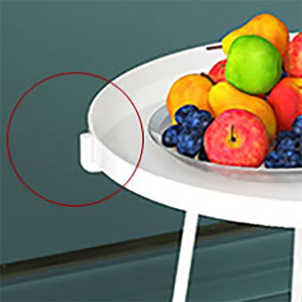 Bandeja redonda Tabla lateral superior 17.7 "/21.6" Table de la cruz de hierro de altura