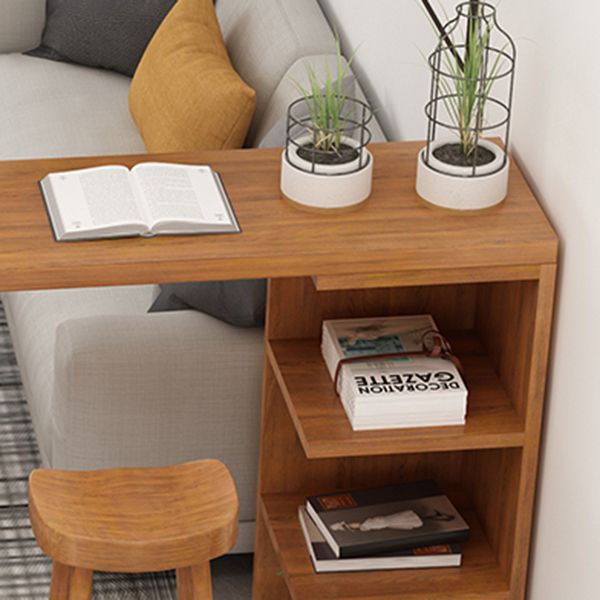 Juego de mesa de barra moderna 1/2/3 PCS Mesa de barra de madera maciza y taburetes de bares sin respaldo