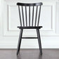 Contemporary Slat Back Stacking Chair Solid Wood Side Chair for Home