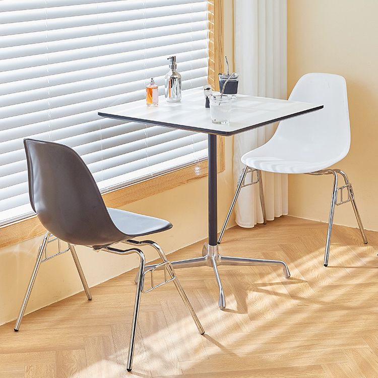 Industrial Style Dining Table Standard Height Dining Table with Pedestal Base for Home Clearhalo ' dining_table' 'Dining Tables & Seating' 'Dining Tables' 'Furniture' 'furniture_dining_table' 'Kitchen & Dining Furniture' 'kitchen&dining_furn' 'kitchen' 'kitchen_dining_table' 1200x1200_681a41a6-02ce-4cfb-bdc3-f1a1f8d7a659