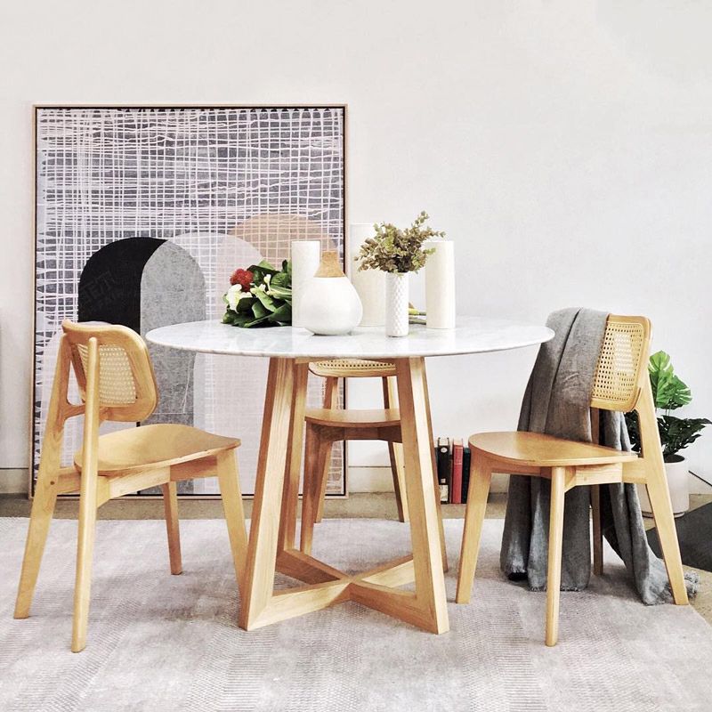 Contemporary Open Back Chair Solid Wood Dining Side Chair for Indoor Clearhalo 'Dining Chairs' 'Dining Tables & Seating' 'dining_chair' 'furn' 'furn_dining_chair' 'Furniture' 'furniture_dining_chair' 'Kitchen & Dining Furniture' 1200x1200_681a9022-2bd1-4a8e-b9d4-a1b79e12e432