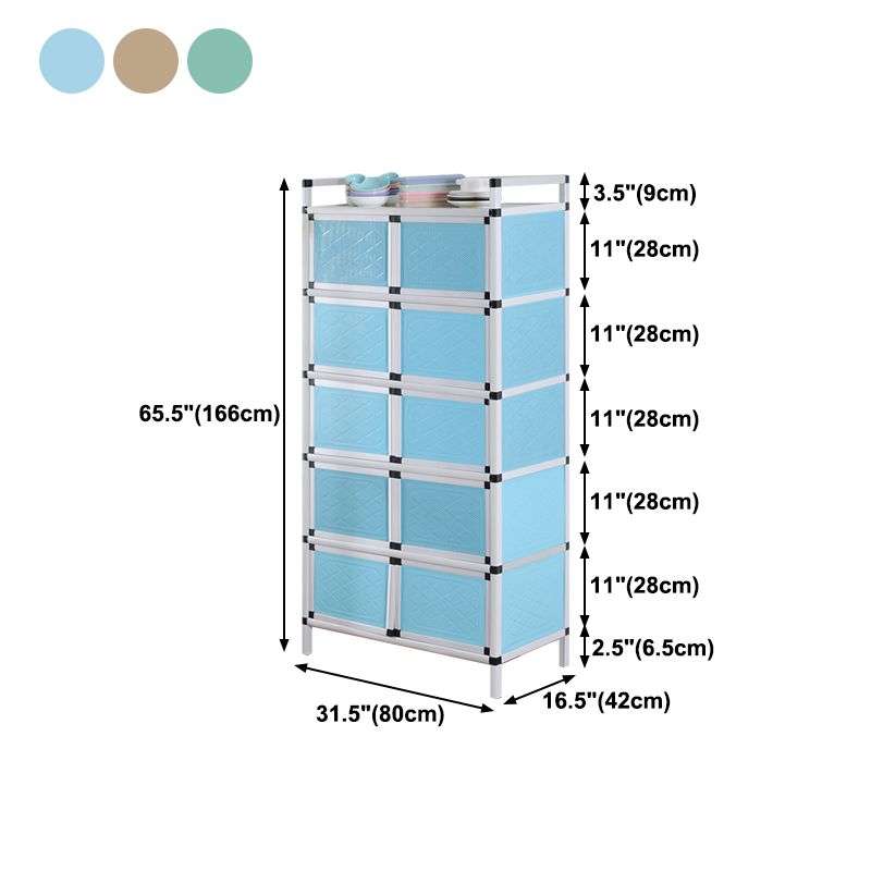 Scheda laterale in metallo in stile glam con porta per soggiorno