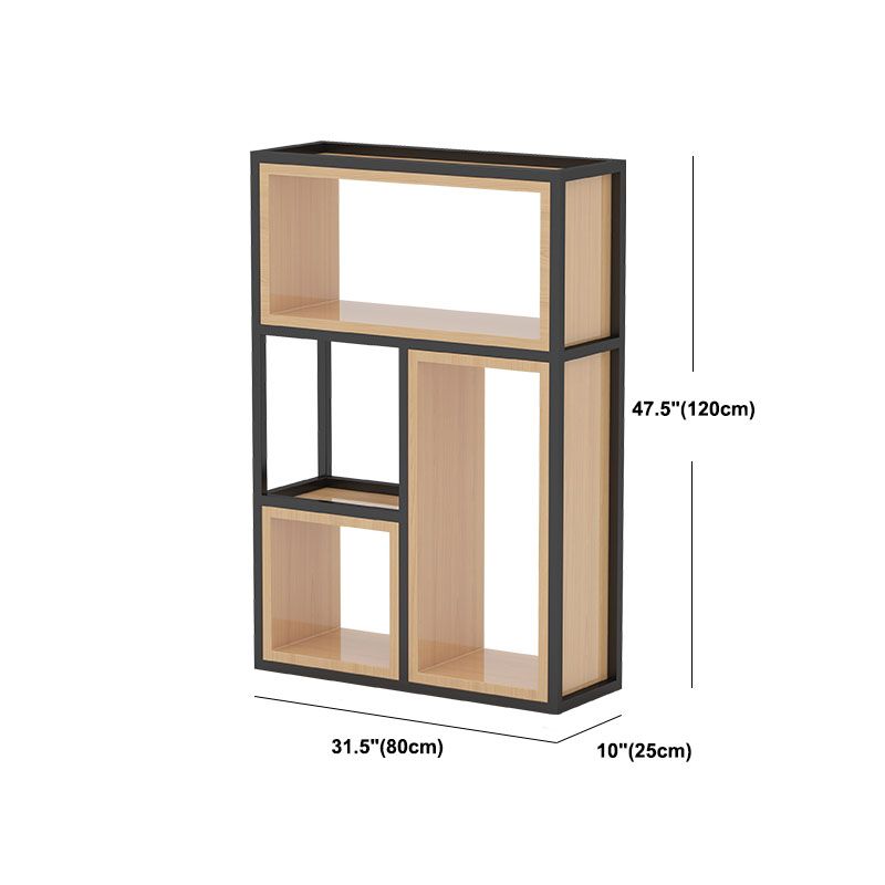 Libreria di scaffali geometrici libreria in metallo contemporaneo per ufficio