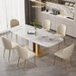 Luxurious Sintered Stone Top Dining Set Rectangle 1/4/5/6/7 Pieces Dining Room Table Set Clearhalo 'Dining Room Sets' 'Dining Tables & Seating' 'dining_room_set' 'furn' 'furn_dining_room_set' 'Furniture' 'Kitchen & Dining Furniture' 1200x1200_681d4895-6a21-48e2-8c80-41b1d7226184