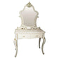 Victorian with Drawer White Wooden Bedroom Mirror Dressing Table