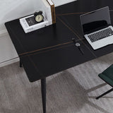 Rechthoekige eigentijdse schrijfbureau Parsons kantoor bureau met metalen benen