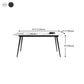 Industrial Rectangle Dining Table Stone 4 Legs Furniture for Dining Room Clearhalo ' dining_table' 'Dining Tables & Seating' 'Dining Tables' 'furn' 'furn_dining_table' 'Furniture' 'furniture_dining_table' 'Kitchen & Dining Furniture' 'kitchen&dining_furn' 'kitchen' 'kitchen_dining_table' 1200x1200_68222f2b-d5b7-44f4-b92f-be68cede2fd0
