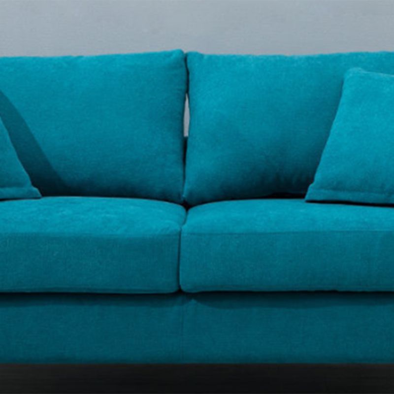 Loose Back Square Arm Sofa 2-Sitzer Stoffkissen Liebesseat mit Lagerung