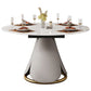 Modern Style Sintered Stone Round Dining Room Set Space-Saving Design Dining Table Furniture Clearhalo 'Dining Room Sets' 'Dining Tables & Seating' 'dining_room_set' 'furn' 'furn_dining_room_set' 'Furniture' 'furniture_dining_room_set' 'Kitchen & Dining Furniture' 'kitchen&dining_furn' 'kitchen' 1200x1200_6825df8d-4ff8-4d8e-9425-3218edd36012
