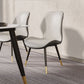 Glam Leather Dining Chair Wingback Side Furniture in Matte Finish for Indoor Clearhalo 'Dining Chairs' 'Dining Tables & Seating' 'dining_chair' 'furn' 'furn_dining_chair' 'Furniture' 'Kitchen & Dining Furniture' 1200x1200_68272736-da6d-46c5-aead-633c18f1eee4