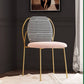 Glam Style Dining Chairs Kitchen Dining Armless Chair with Metal Legs Clearhalo ' kitchen&dining_furn' 'Dining Chairs' 'Dining Tables & Seating' 'dining_chair' 'furn' 'furn_dining_chair' 'Furniture' 'furniture_dining_chair' 'Kitchen & Dining Furniture' 'kitchen' 1200x1200_6827adfe-8d68-4c8f-8682-0aa9057f21b5
