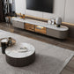 Stone TV Media Console Contemporary Media Console with 2 Drawers Clearhalo 'furn' 'furn_tv_stands_entertainment_centers' 'Furniture' 'Living Room Furniture' 'TV Stands & Entertainment Centers' 'TV Stands & Media Storage Furniture' 'tv_stands_entertainment_centers' 1200x1200_682ae1f4-89ee-433b-af55-2b96462920ee