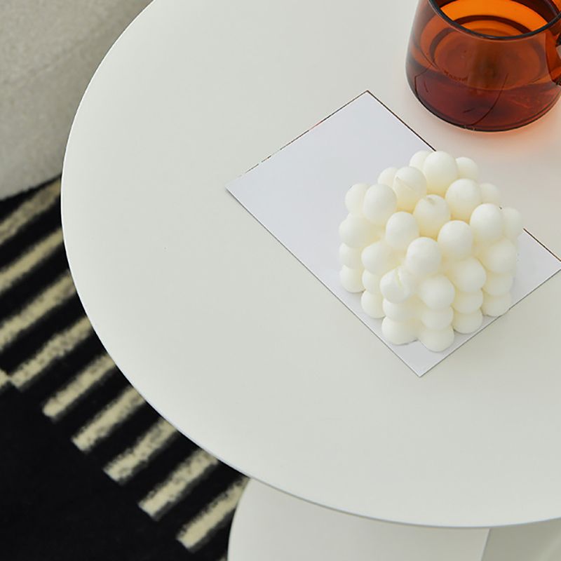 ミッドセンチュリーモダンラウンドサイド表19.68インチ台座エンドテーブル