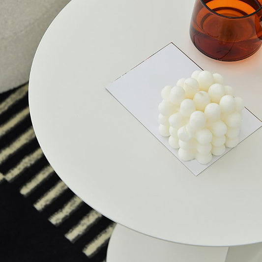 ミッドセンチュリーモダンラウンドサイド表19.68インチ台座エンドテーブル