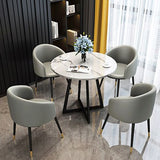 Metal Traditional Luxury Round Indoor Table Manufactured Wood Table with Sled Base Clearhalo ' dining_table' 'Dining Tables & Seating' 'Dining Tables' 'furn' 'furn_dining_table' 'Furniture' 'furniture_dining_table' 'Kitchen & Dining Furniture' 'kitchen&dining_furn' 'kitchen' 'kitchen_dining_table' 1200x1200_682f78ec-ba13-4edc-924c-f09547335caf